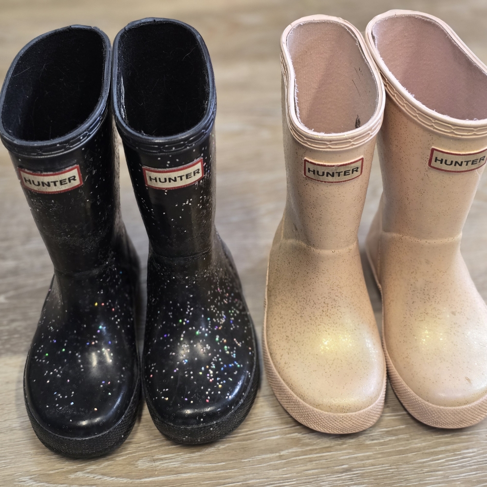 Hunter Kids' Glitter Rain Boots Set